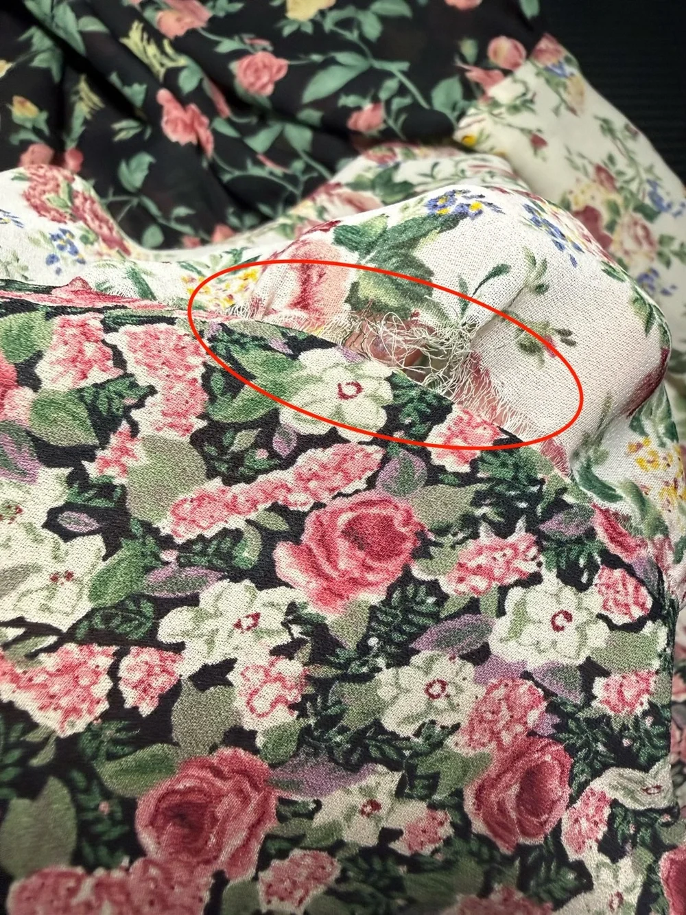 🌹🤍 Vintage Bonjour Sheer Patchwork Floral Prairie Cottagecore Midi Skirt Sz L - Picture 8 of 9